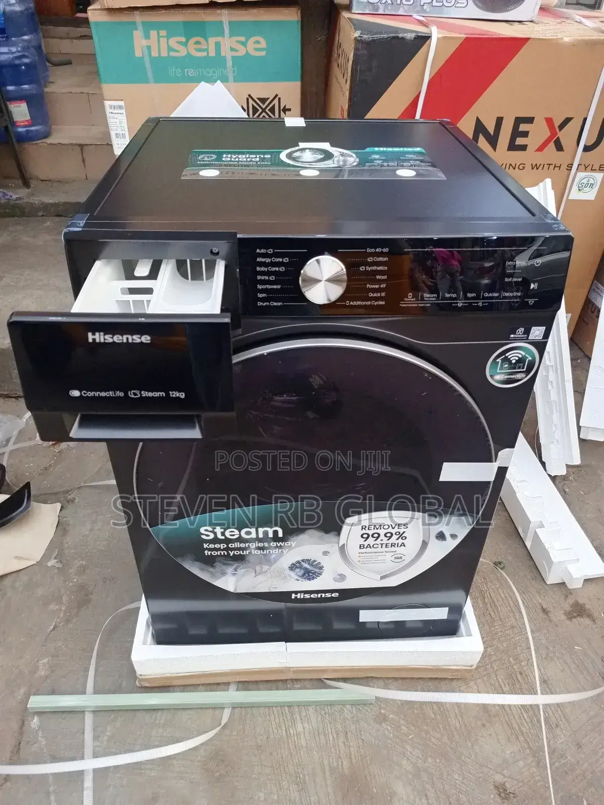 Hisense 12kg Front Load Smart Washing Machine (Model: Wf5s1243bt)