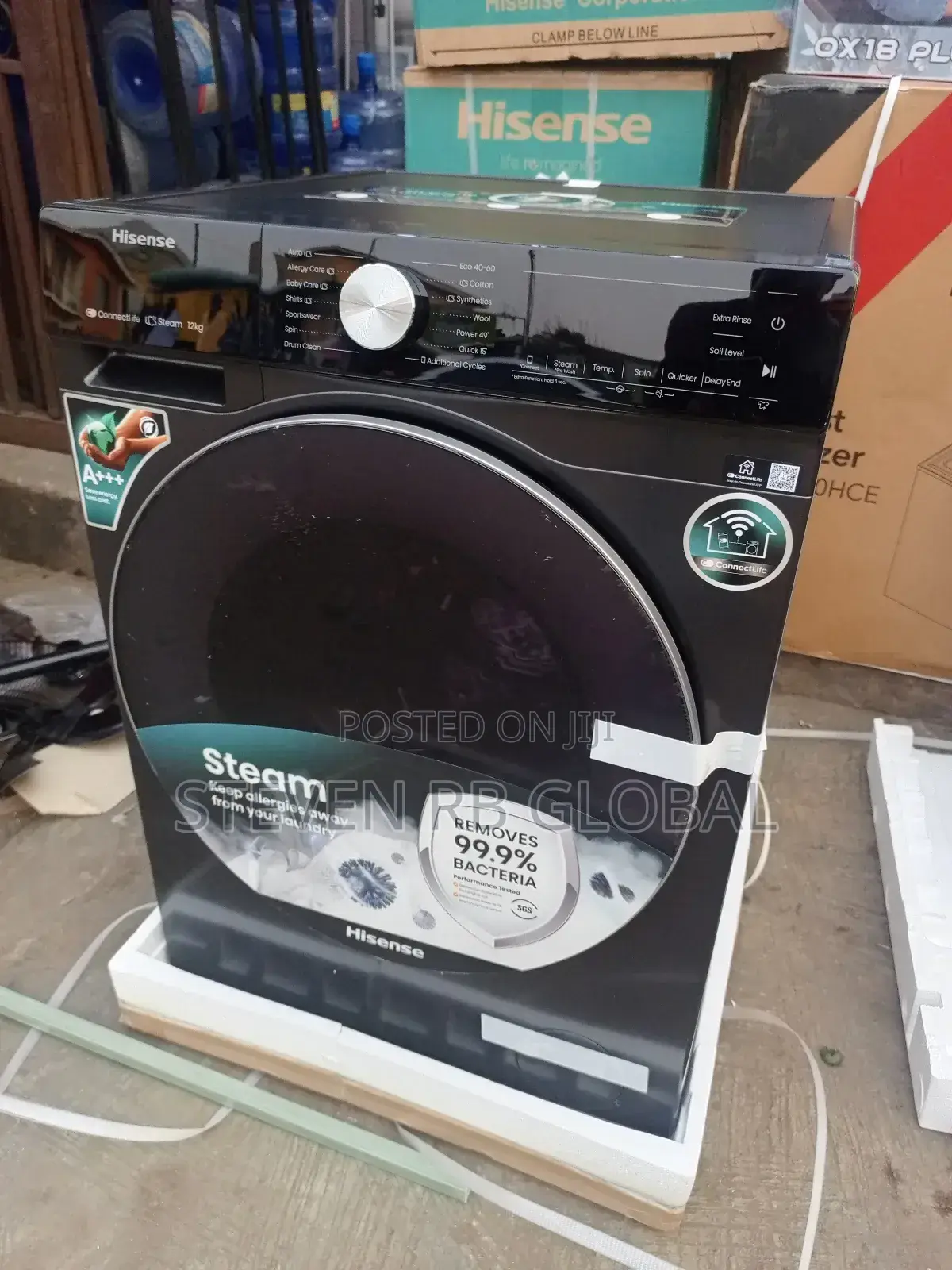 Hisense 12kg Front Load Smart Washing Machine (Model: Wf5s1243bt)