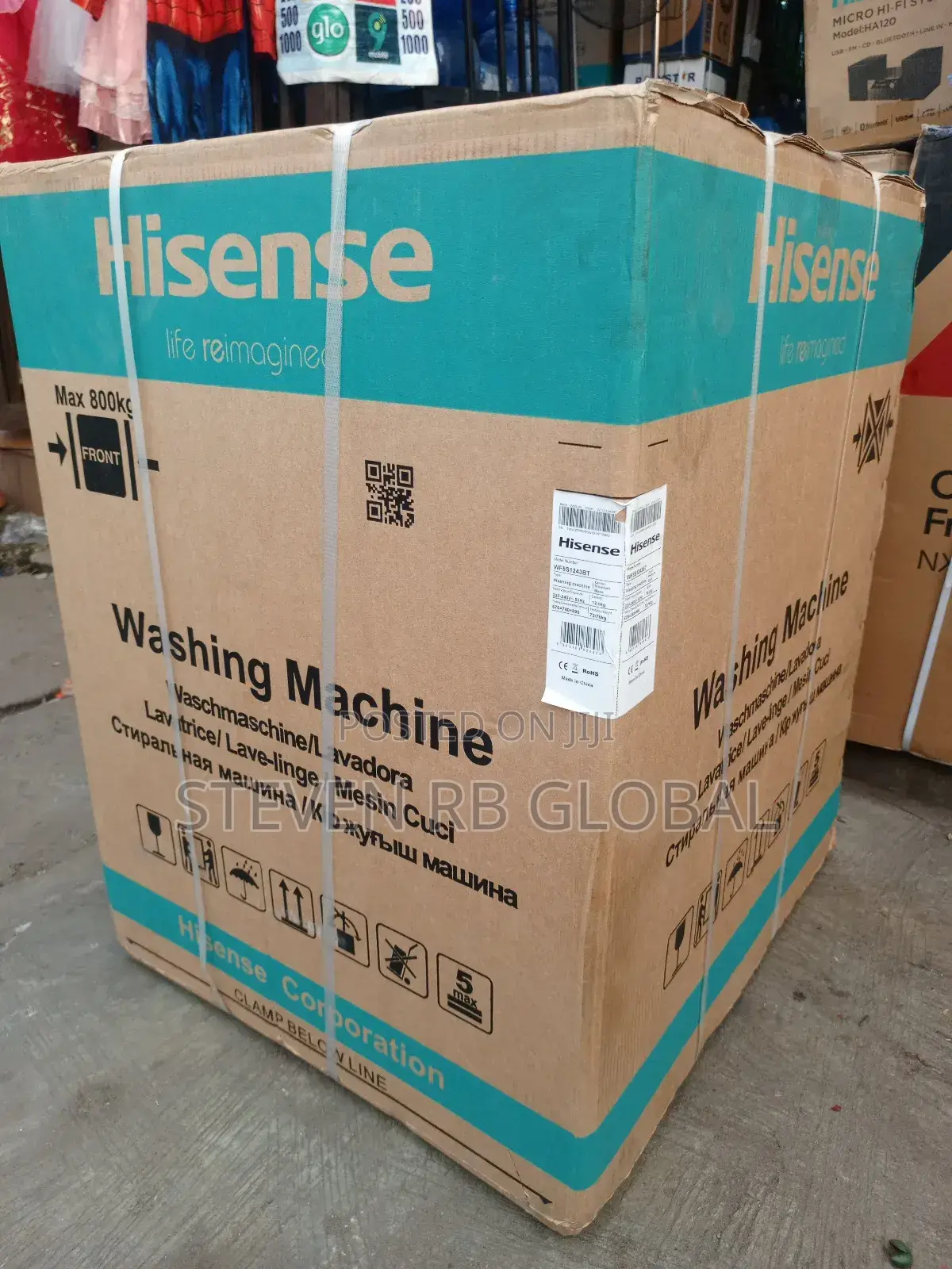 Hisense 12kg Front Load Smart Washing Machine (Model: Wf5s1243bt)