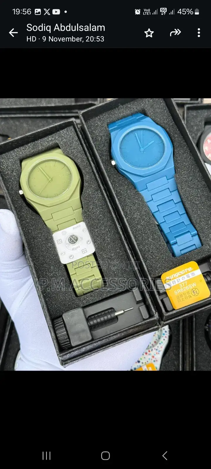 Valenzo Plastic Watch