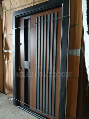 1200m by 2100m Single Leaf Opening Turkey Wooden Security Door