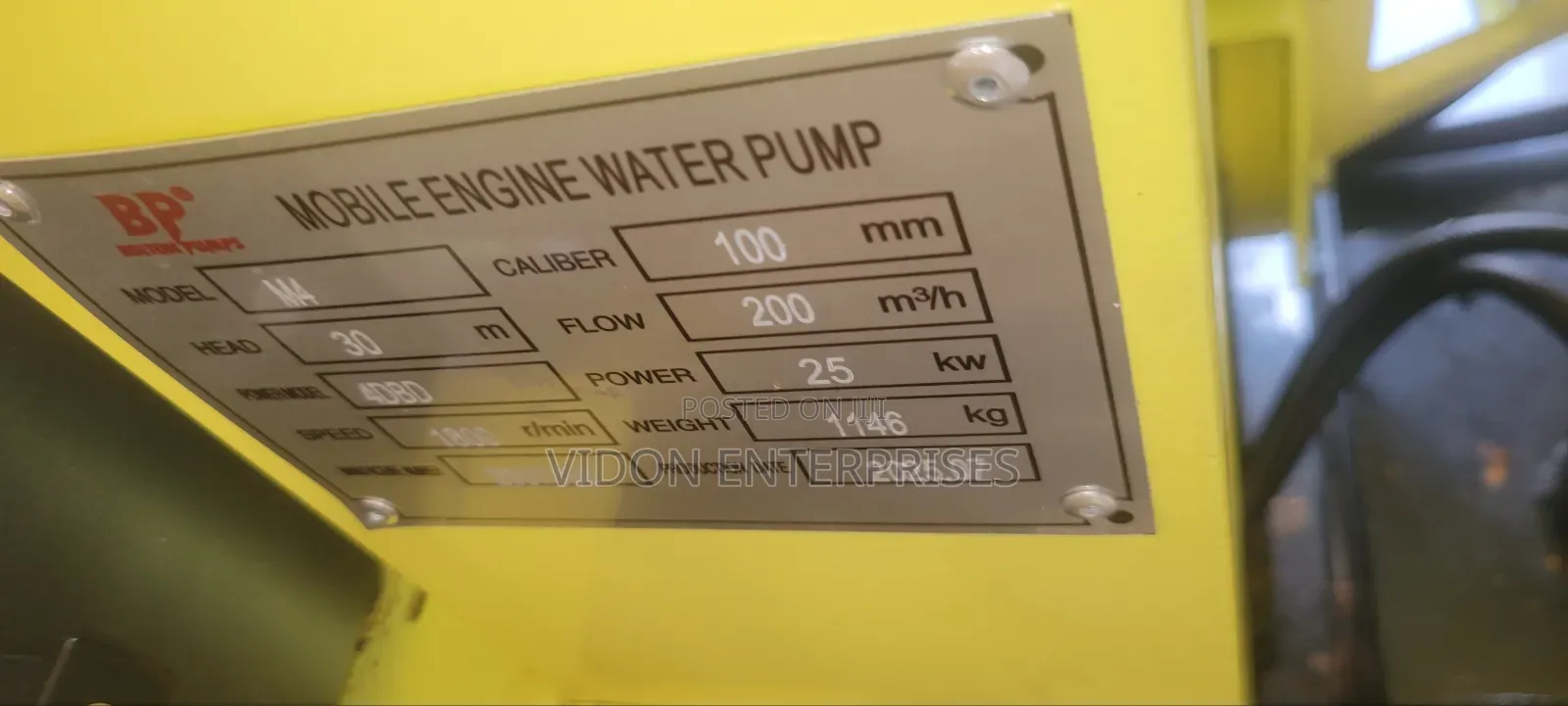 Mobile Engine Mold Water Pump