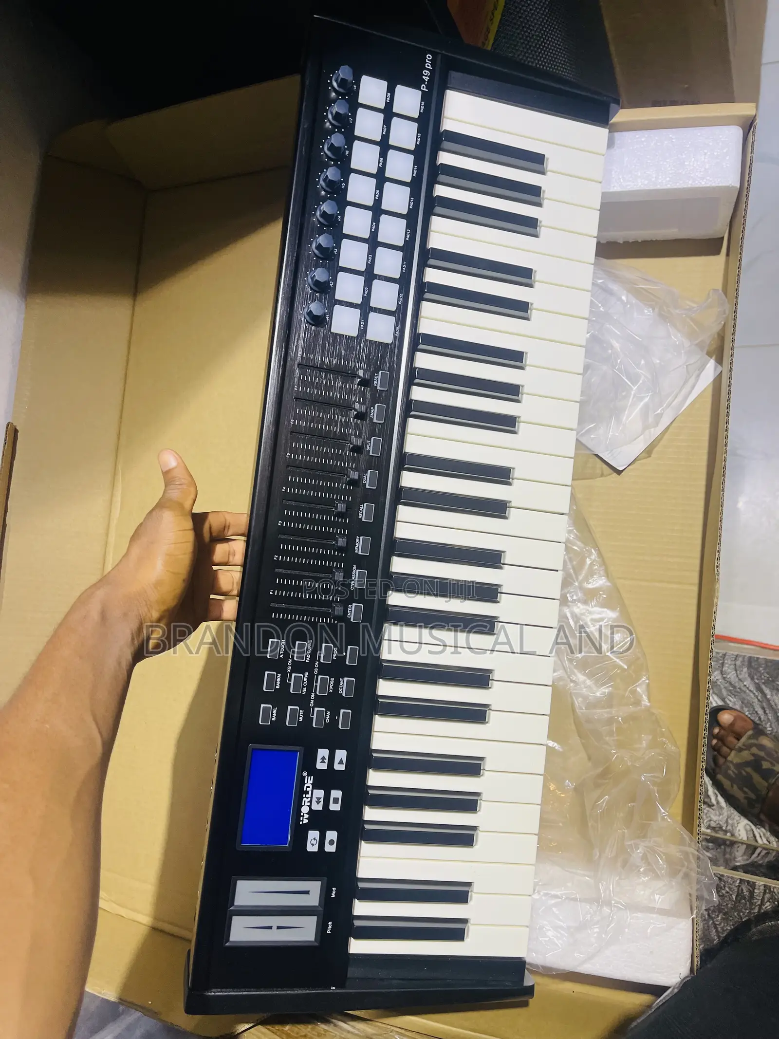 49 Keys Worlde Professional Studio Midi Keyboard