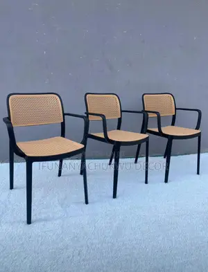 Rattan Inspired Plastic Chair (High Quality)