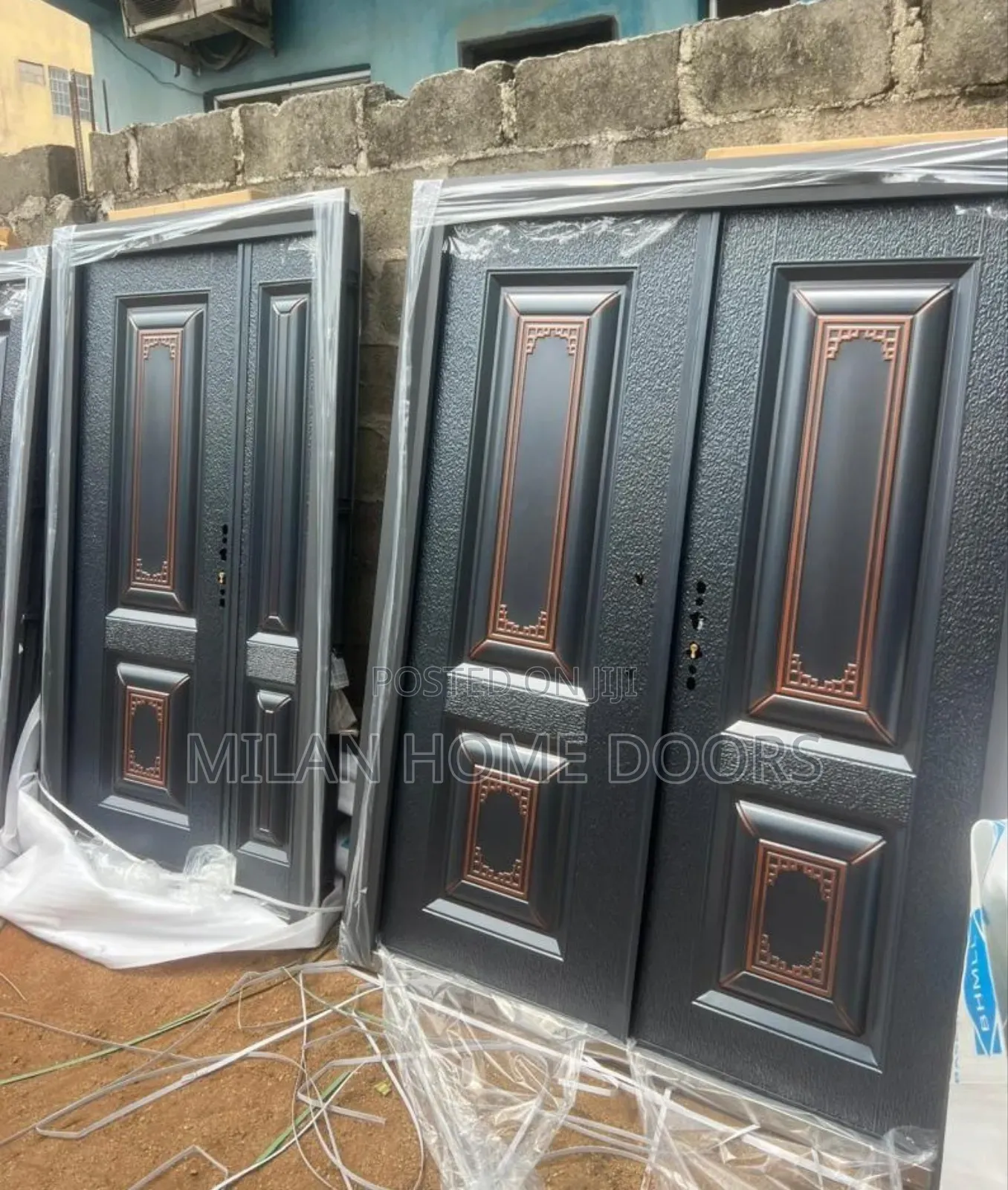 5ft By 7ft Copper Cast Security Door