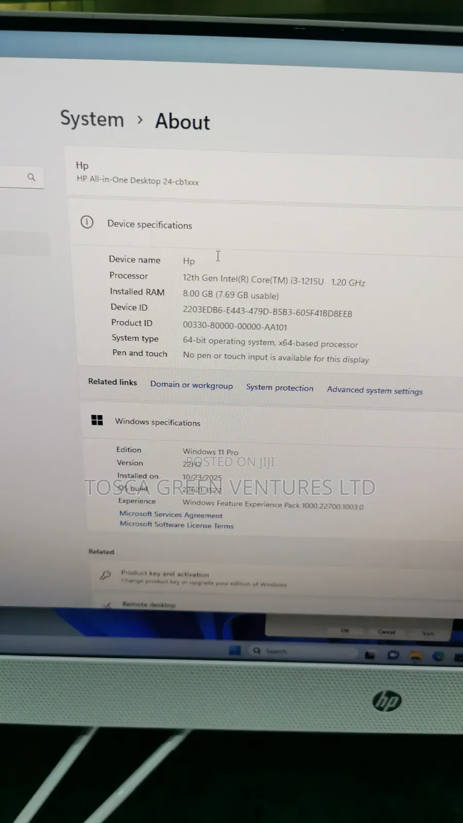 New Desktop Computer HP 8GB Intel Core i3 SSD 512GB