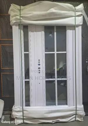 4ft White French Glass Security Door