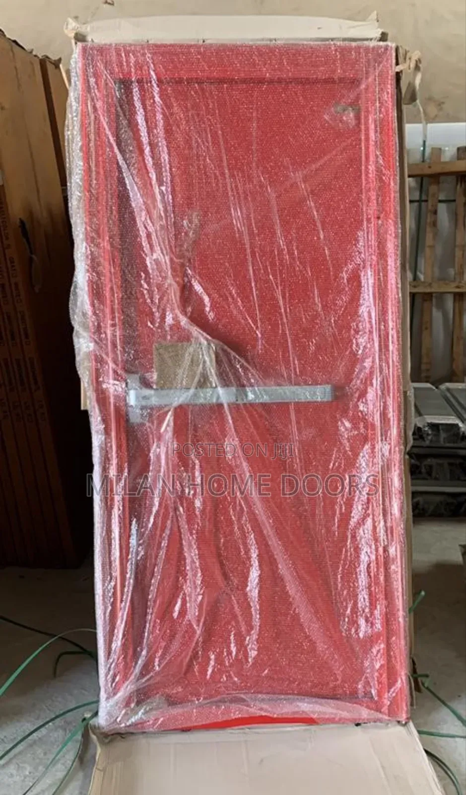 3ft Red Fire Exit Door
