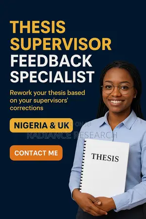 Research Support and Supervisor's Feedback (Nigeria/Uk/Canada)