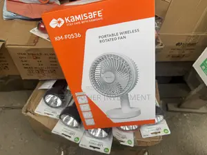 3000mah Lithium Battery Rotating Kamisafe Rechargeable Fan