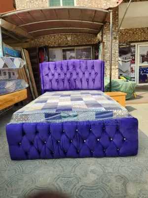 Purple 4/6 Upholstery Bed Frame