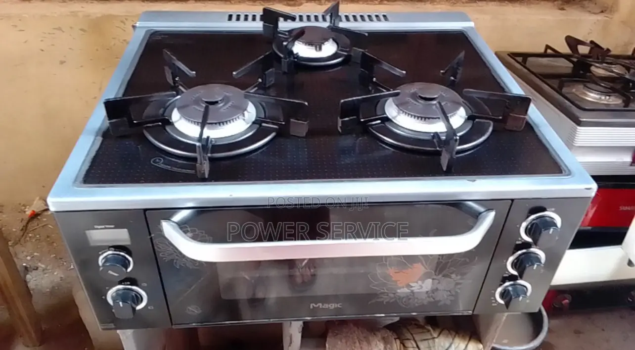 Tabletop Gas Cooker With Integrated Oven and Grill