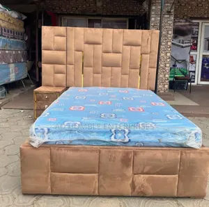 4/6 Padded Bedframe With Bedside