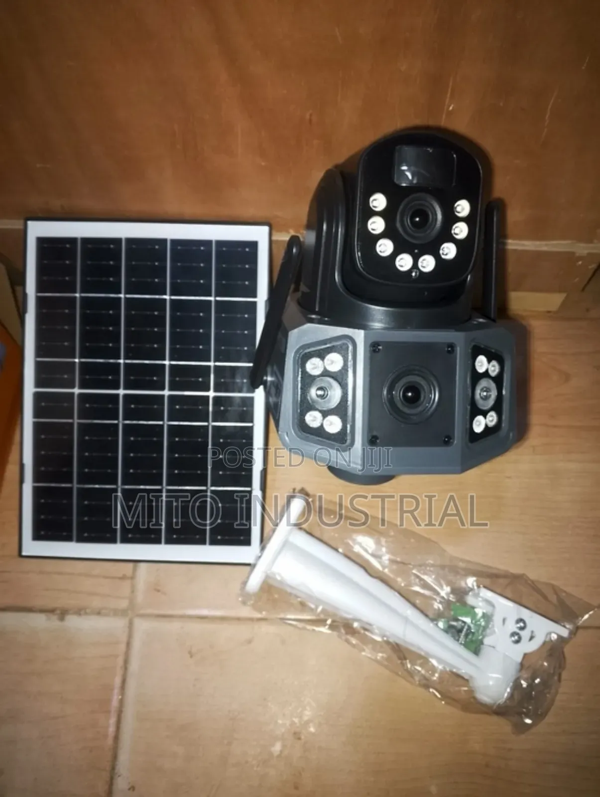 Solar-Powered PTZ (Pan-Tilt-Zoom) Security Camera System
