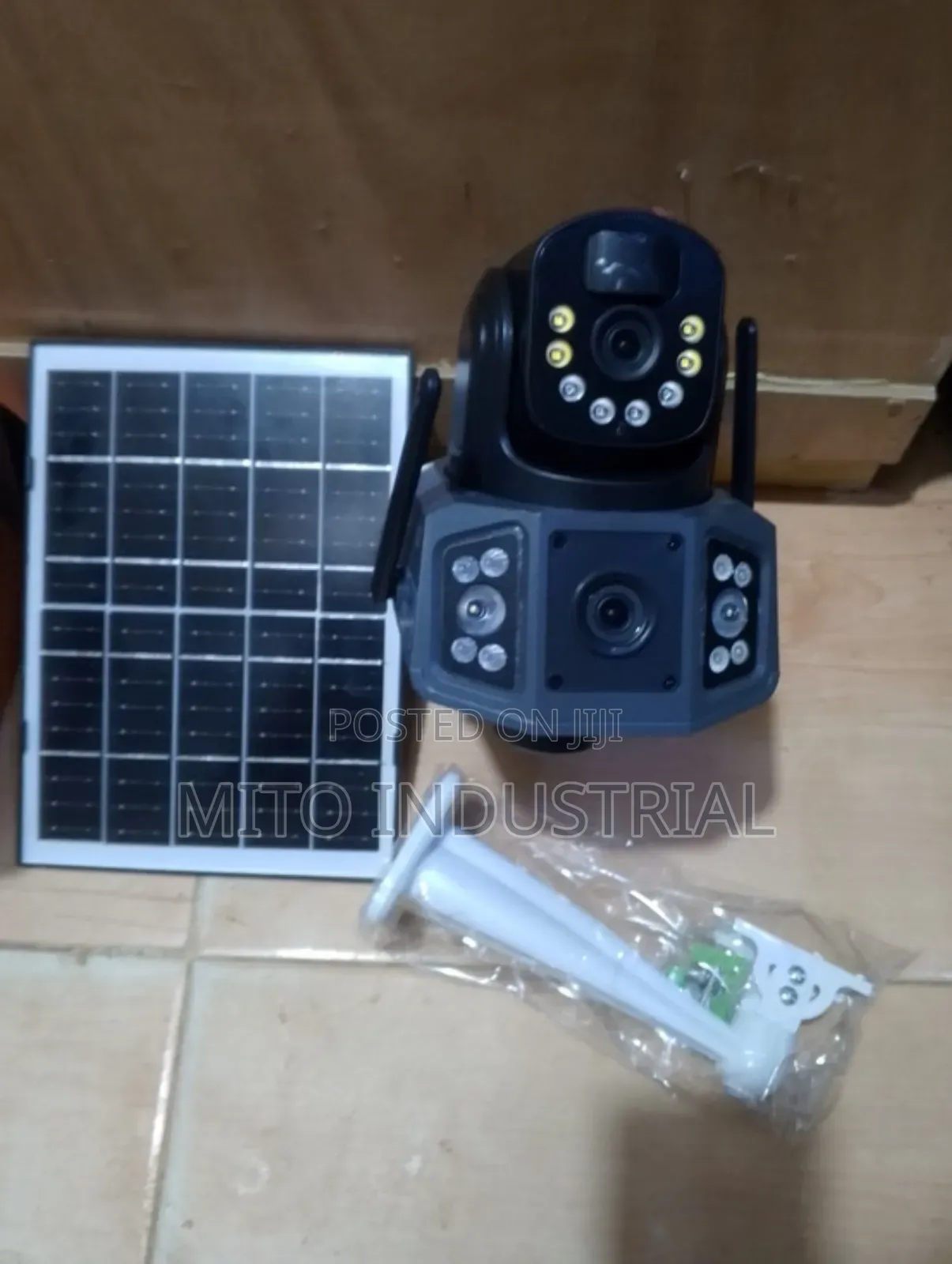 Solar-Powered PTZ (Pan-Tilt-Zoom) Security Camera System