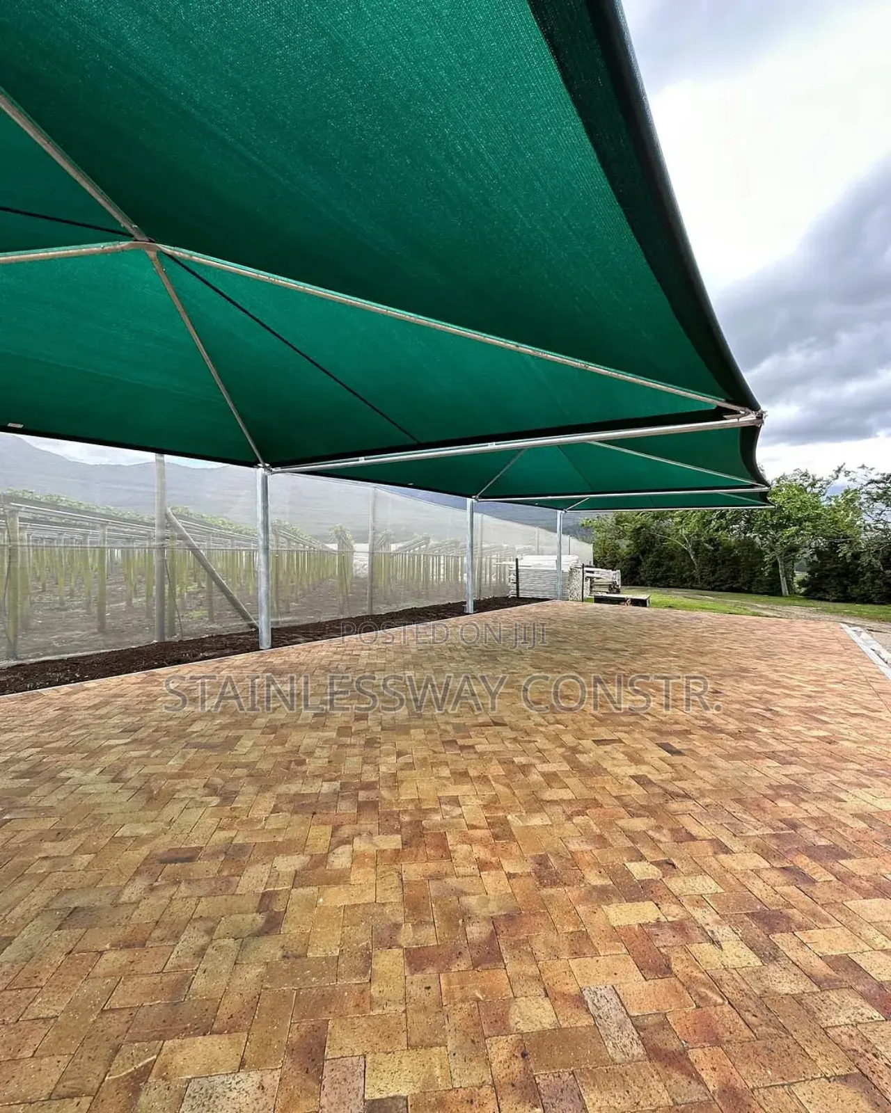 Galvanized Pipe Carport - Durable Shelter