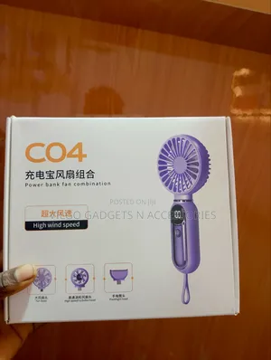 Power Bank Rechargeable Fan
