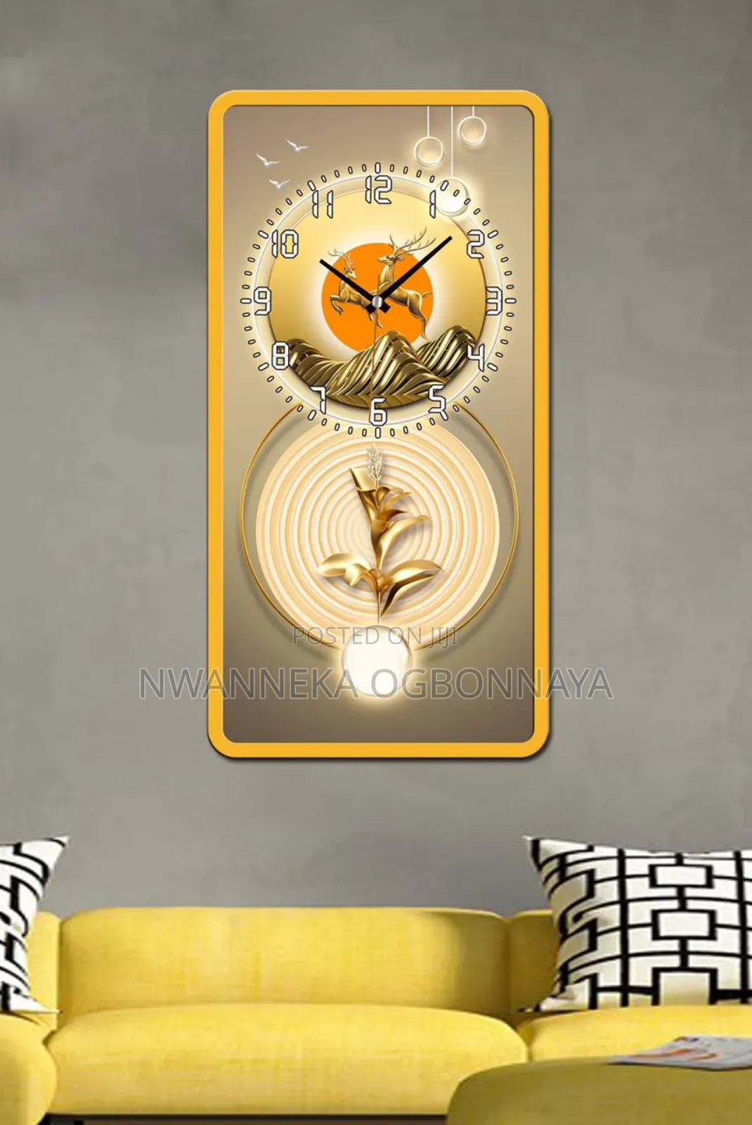 New Light Luxury Living Room Wall Clock