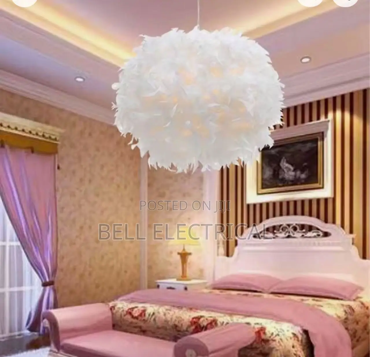 Fluffy Feather Pendant Light 500mm