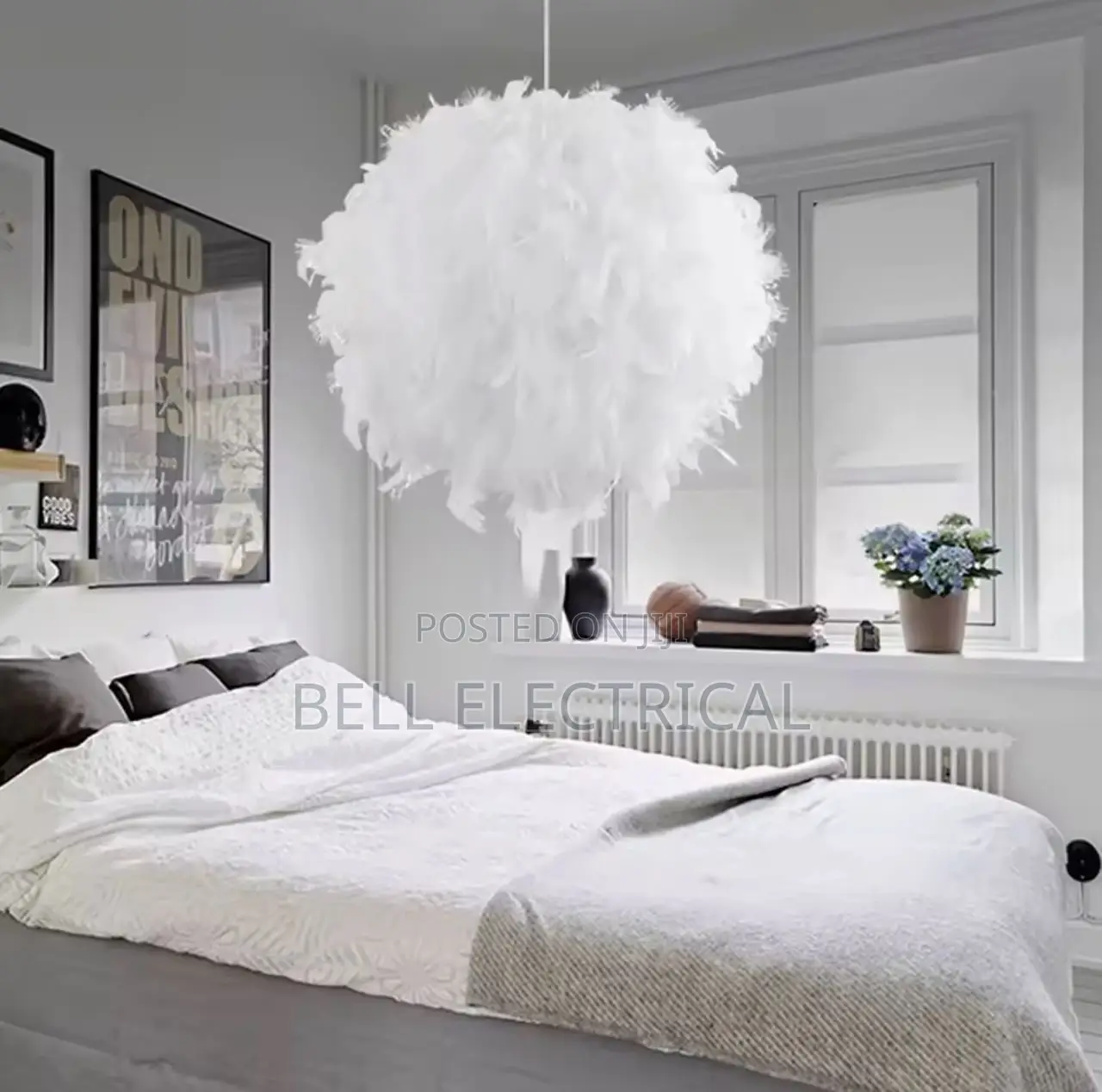 Fluffy Feather Pendant Light 500mm