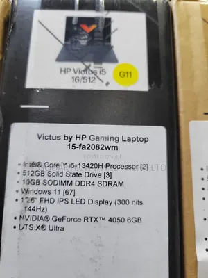 New Laptop HP 16GB Intel Core i5 SSD 512GB
