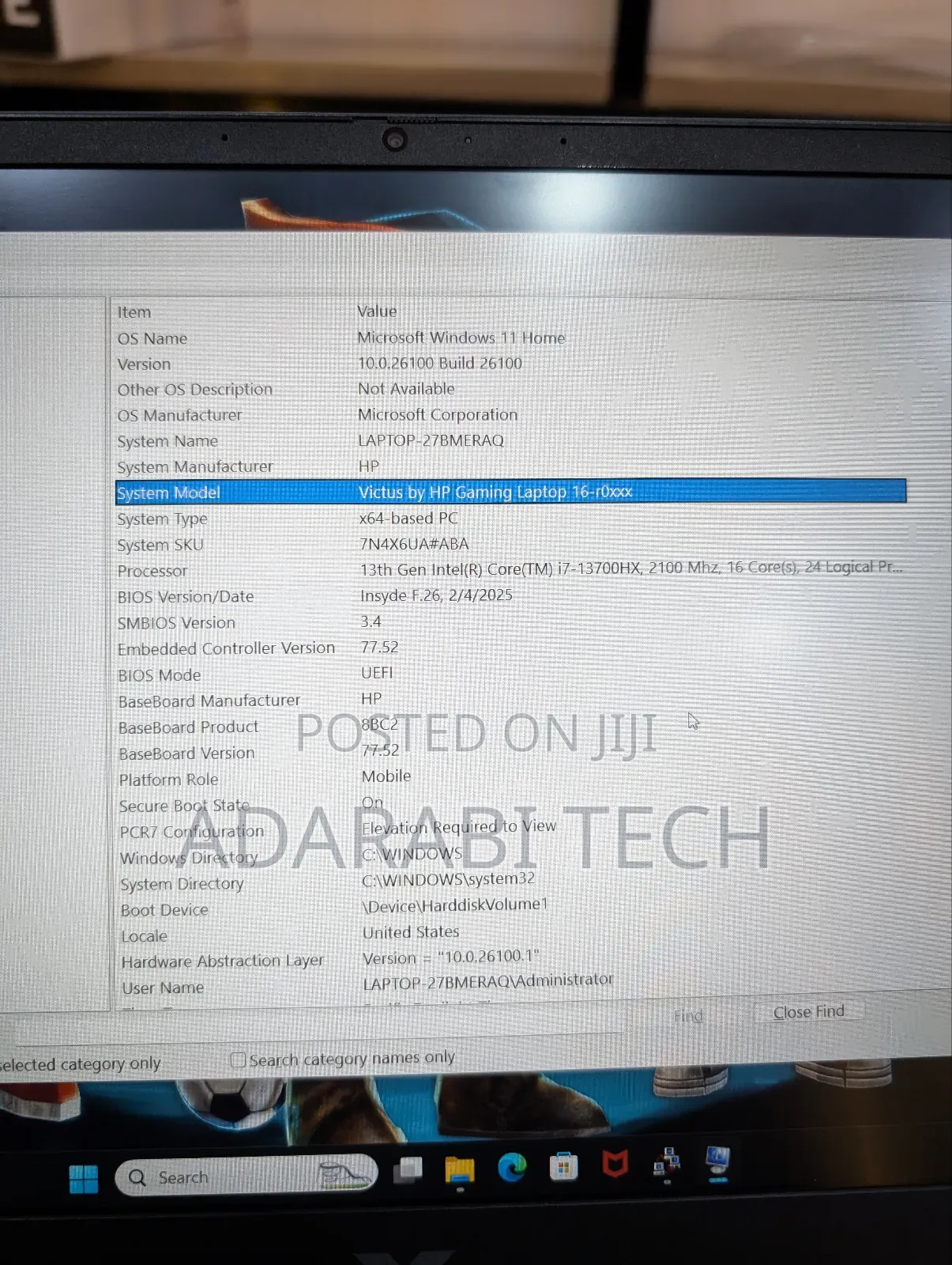 Laptop HP Victus 16 32GB Intel Core I7 SSD 1T
