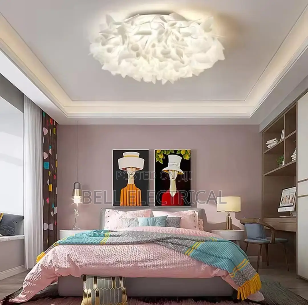 Romantic White Flower Led Ceiling Light