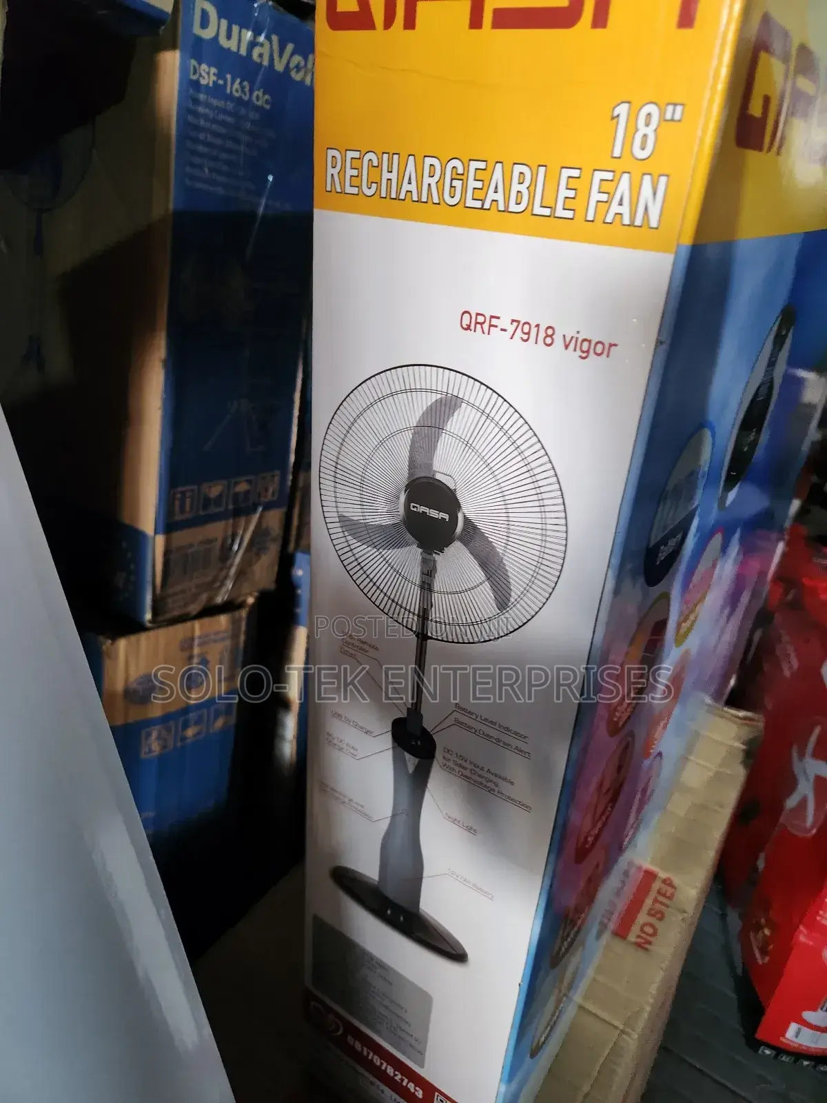 Qaas Rechargeable Fan 18inches