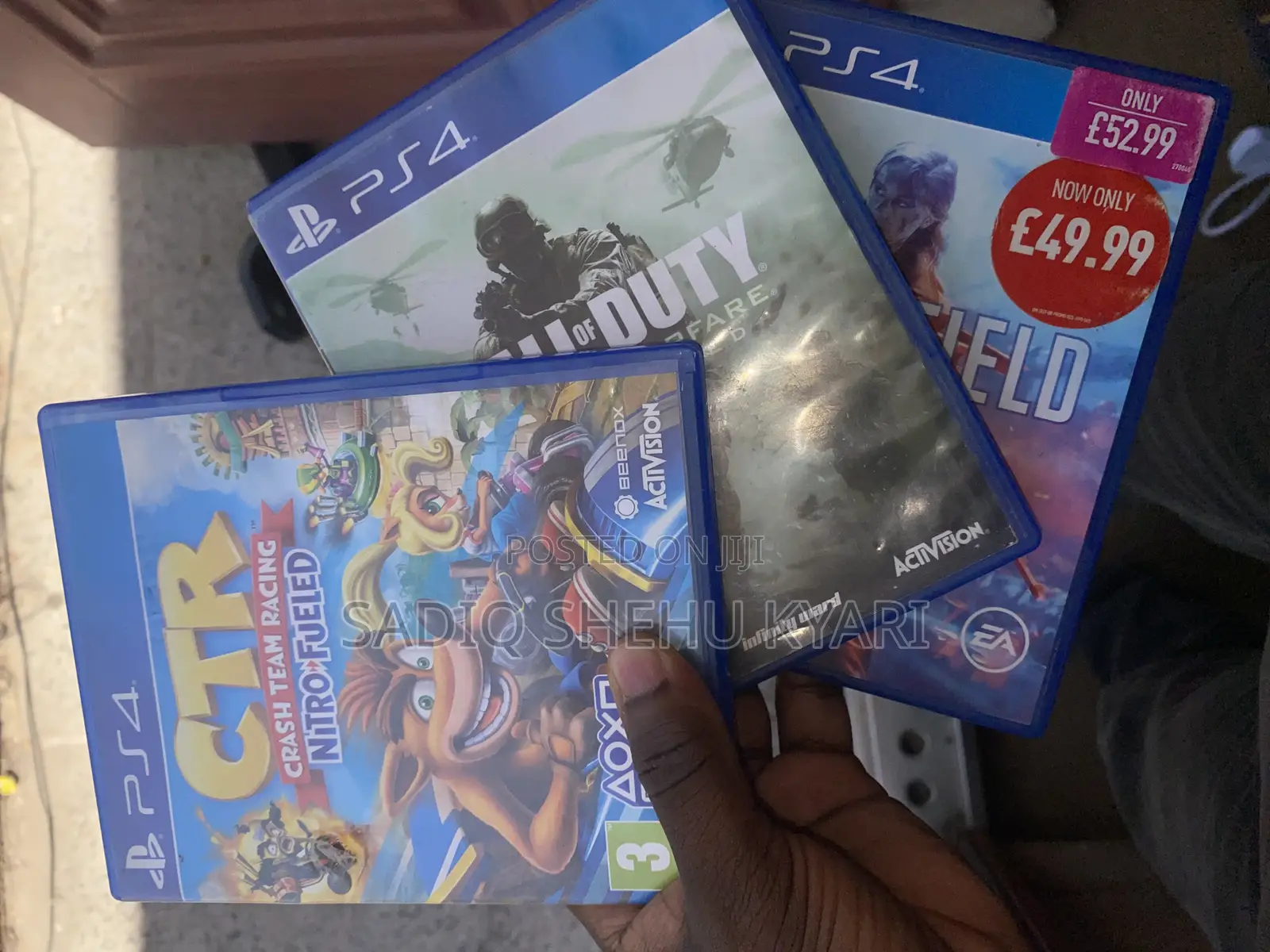 3-in-1 Ps4 Bundle: Battlefield v + Cod Mw + CTR Nitro-Fueled
