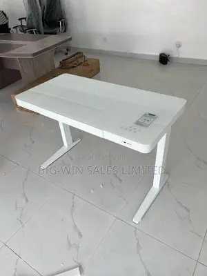 Electric Adjustable Table With Glass