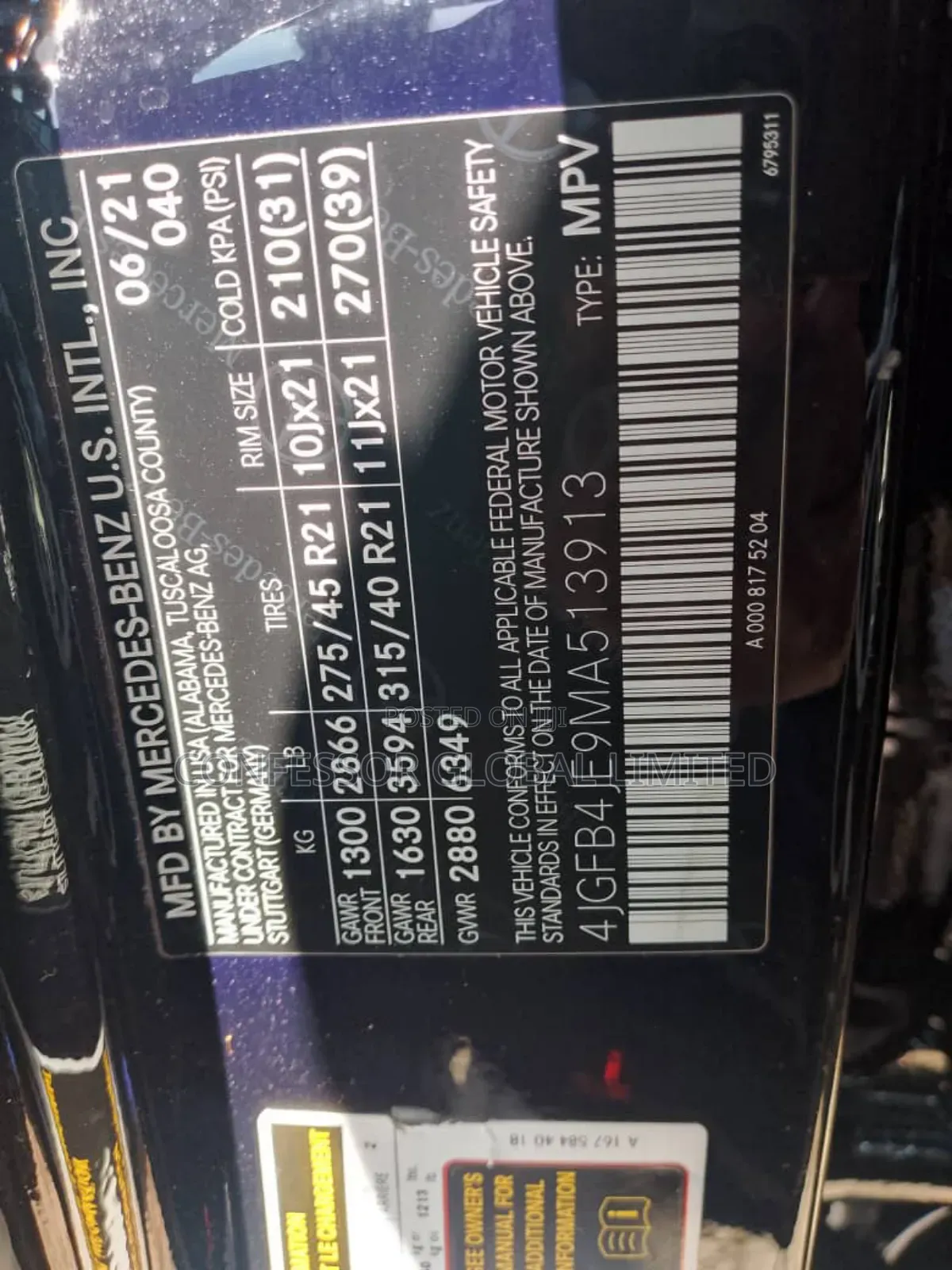 Mercedes-Benz GLE-Class 2021 Black