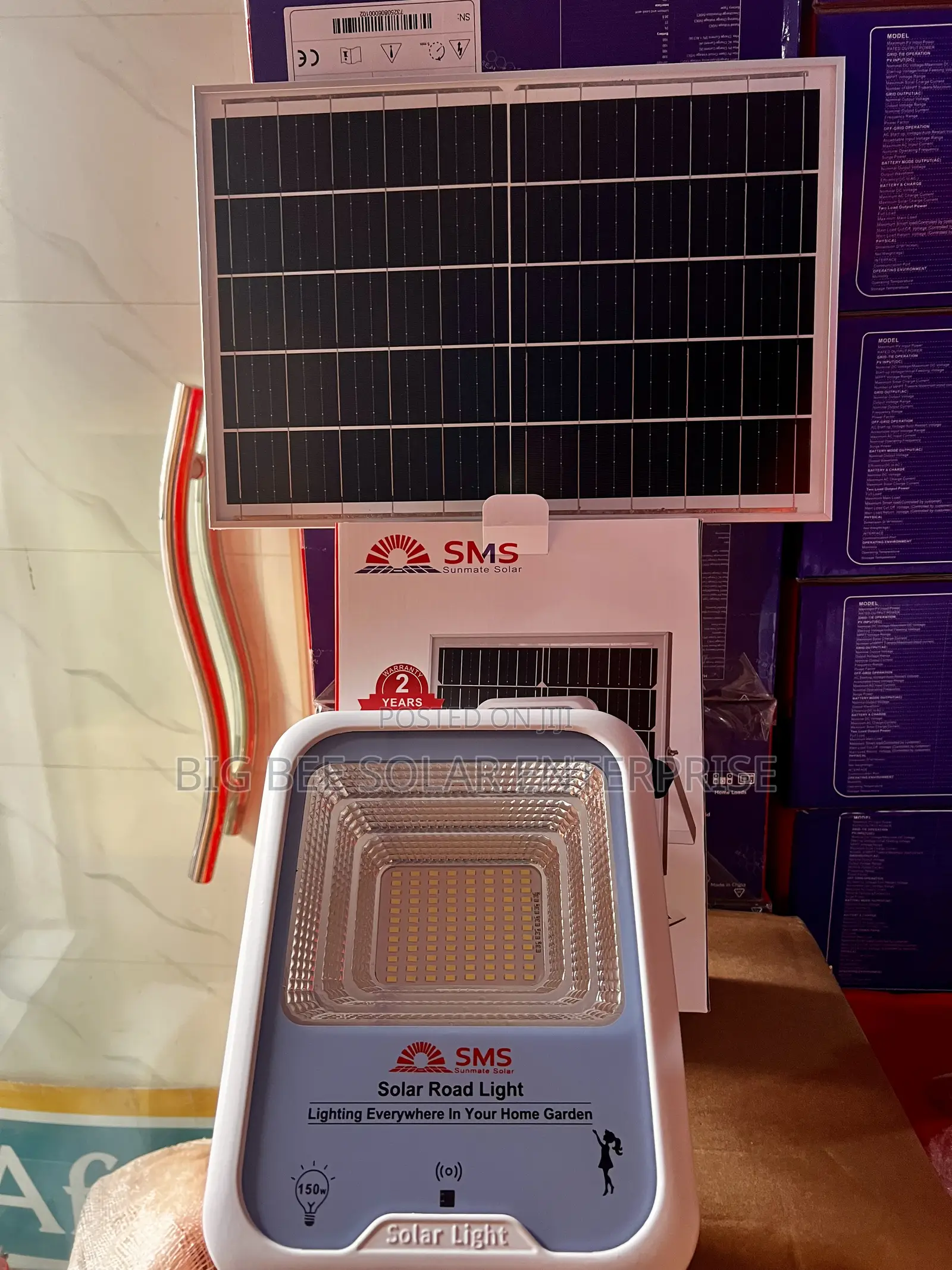 SMS 150w Solar Flood Light