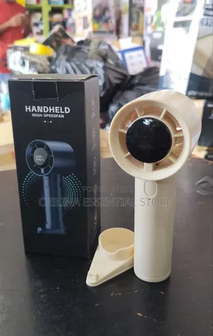 Hand-Held Digital Fan, Powerful Breeze and Rechargeable