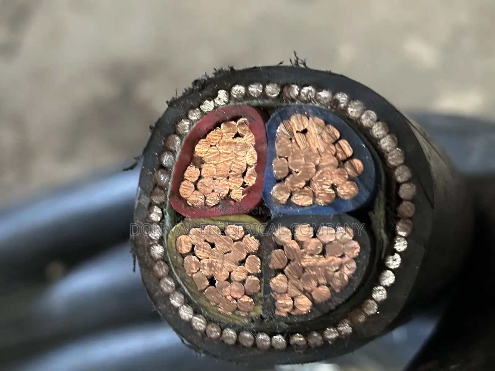 95mmx4core Copper Armored Cable