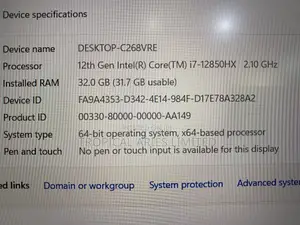 Laptop Dell Precision 7670 32GB Intel Core i7 SSD 1T