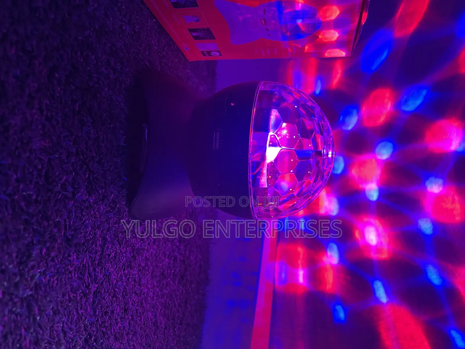 Night Rotating Lamp With Speaker