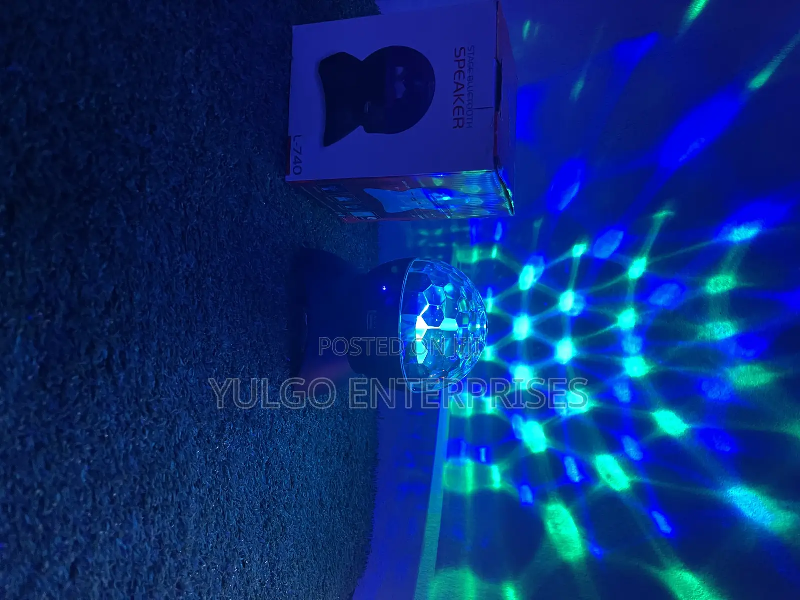 Night Rotating Lamp With Speaker