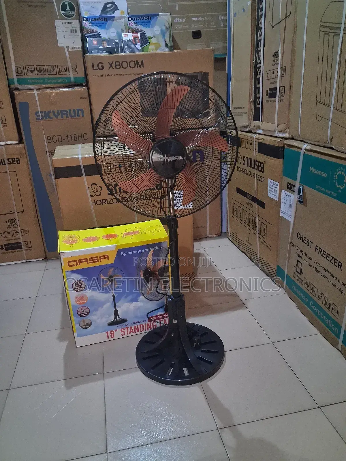 Qasa Standing Fan With Five Blades