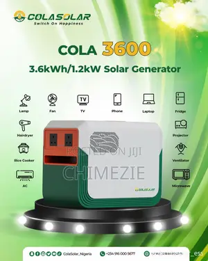 Cola 3.6kva Lithium Battery Solar Generator