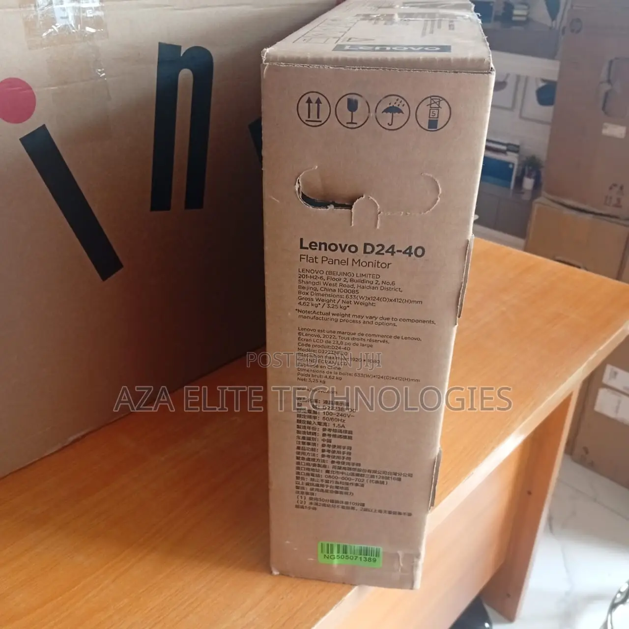 Lenovo D24-40 Monitor FHD Display