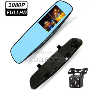 Full Hd 1080p Duallens Rearview Mirror Dashcam With G-Sensor170° Angle