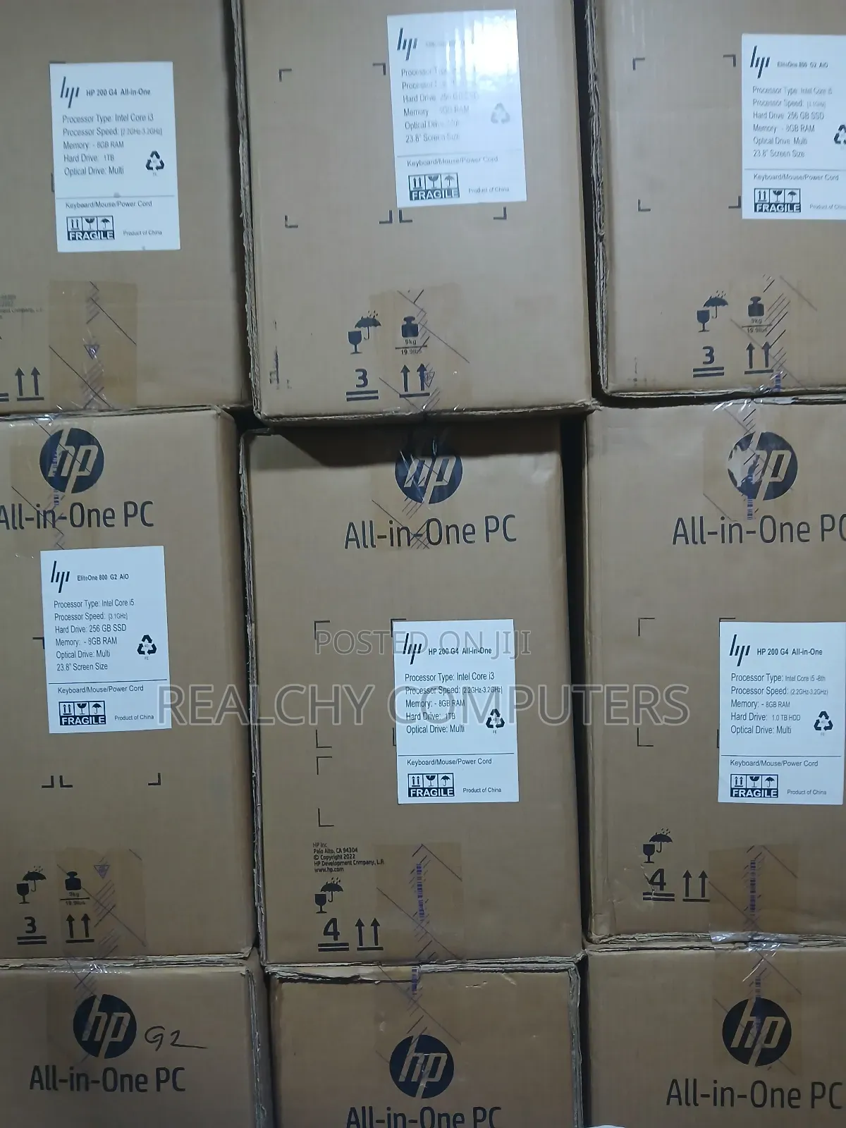 New Desktop Computer HP 200 G4 All-in-One 8GB Intel Core i3 SSD 1T