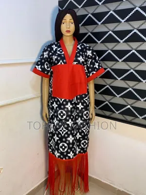 Classic Bubu Gown With Fringe