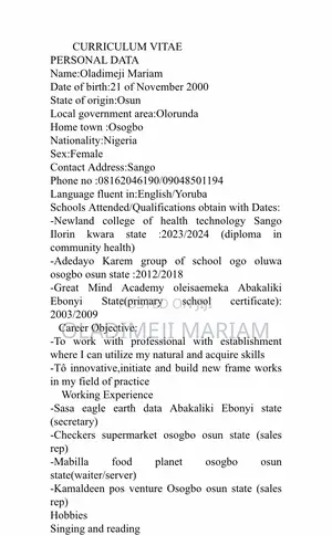 House Help And Any Other Job