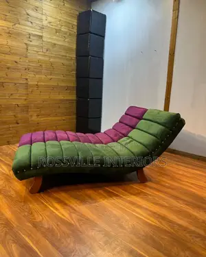 Velvet Armless Lounge Sofa