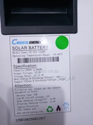 2560kwh Cworth Energy Lithium Iron Battery