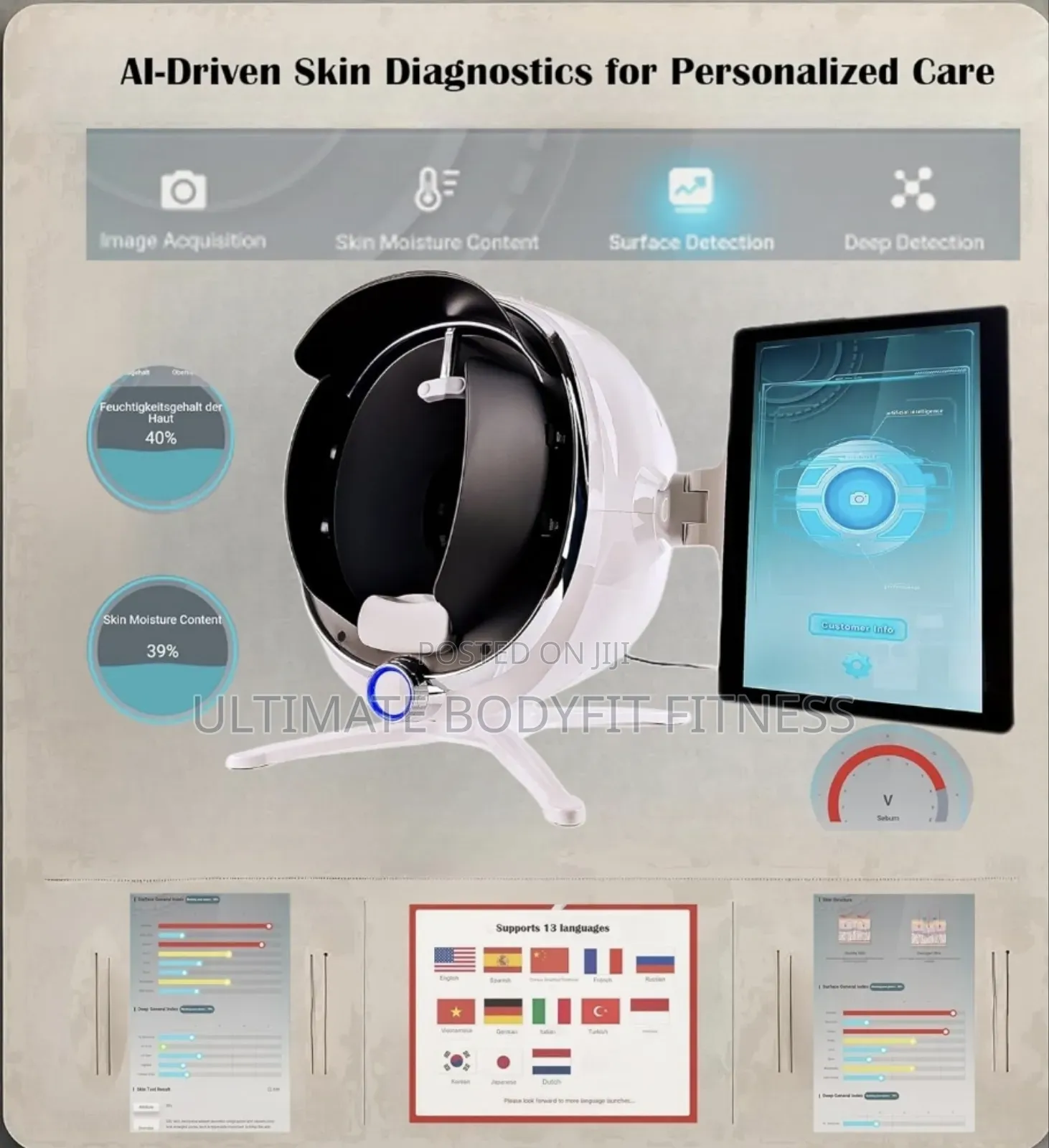 Brand New Skin Analysis Professional Facial
Machine