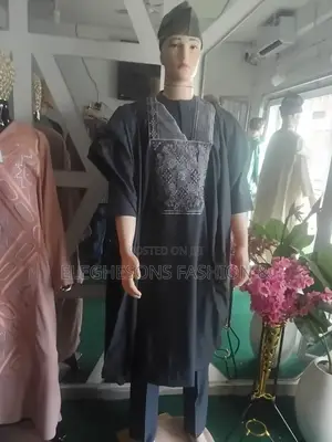 Senator Agbada Wear With Cap