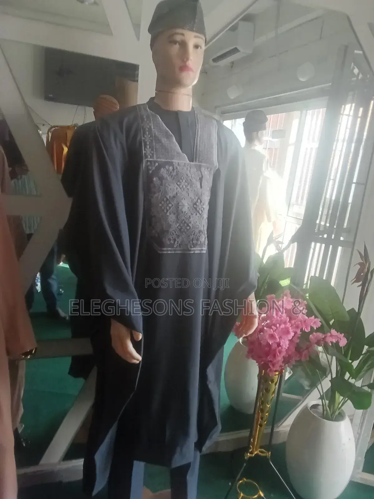 Senator Agbada Wear With Cap