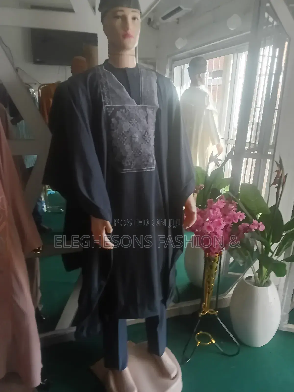 Senator Agbada Wear With Cap
